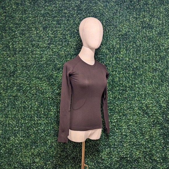 TKEQ Kennedy Long Sleeve Seamless Shirt Color: Espresso Brown Size: XS/S - Picture 1 of 12
